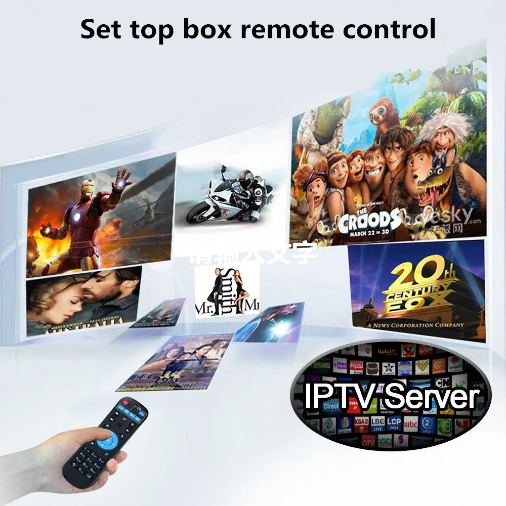 Arabic Iptv box free tv lifetime free iptv box 4K HD 2500 Europe Africa America France spain live tv HAOSIHD  remote control