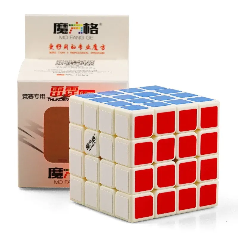 QIYI THUNDERCLAP 4x4x4 кубик рубика необычный кубик cube Professional Puzzle cube s Логические взрослых плавно поворачивается игрушечные лошадки для детей кубик рубика - Цвет: 62MM WHITE