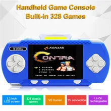 Видео игровой плеер мини портативная игровая консоль FC игровая ретро-консоль встроенный 328 игр подарки Consolas De Videojuego L0625# D