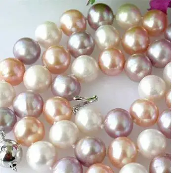 

Women Gift Freshwater Fashion 8-9mm multicolor natural freshwater culture pearl round beads high quality women party weddigns gi