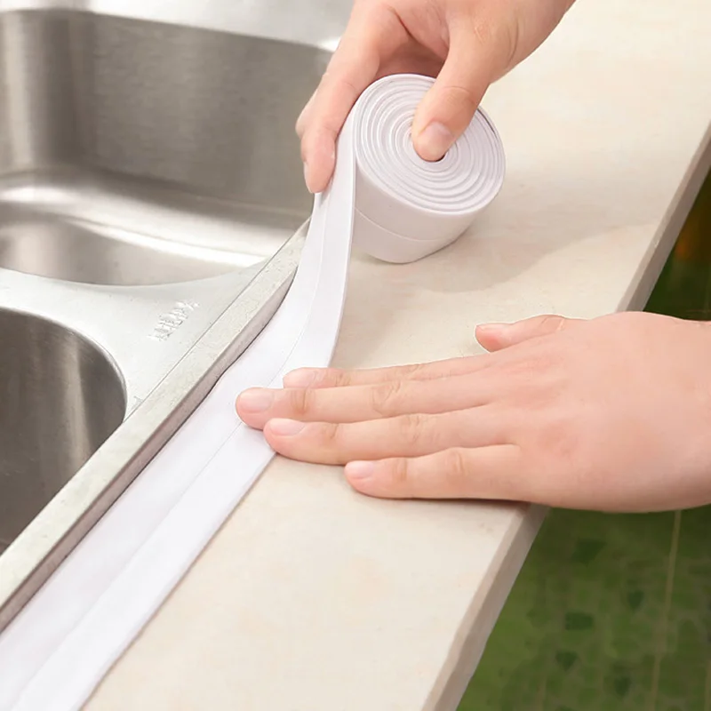 

Kitchen Bathroom Wall Sealing Tape Waterproof Mildew Proof Corner Line Stick Strip Self-Sealing Tape
