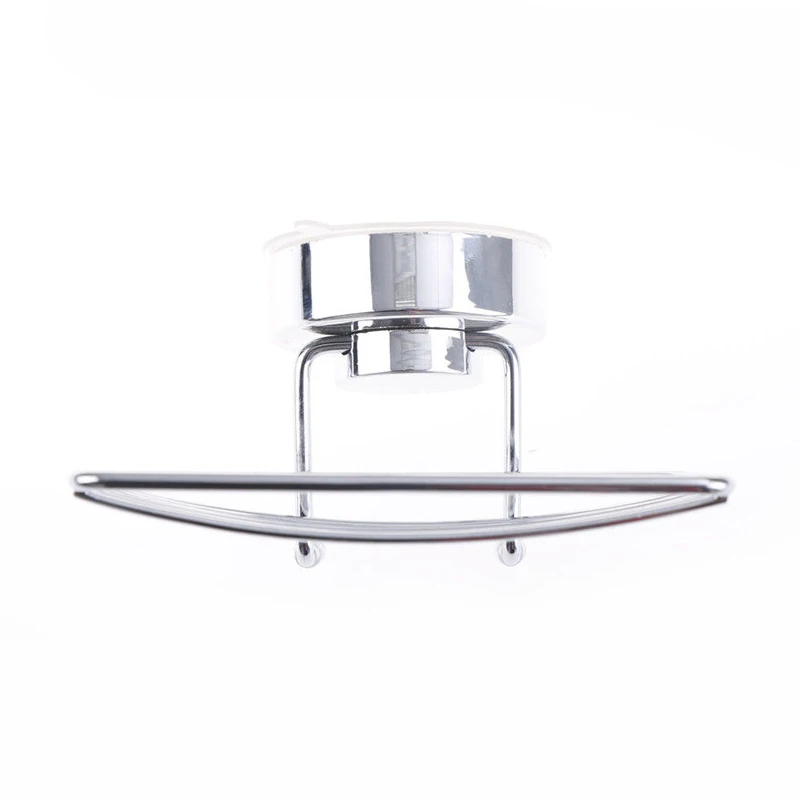 Stainless Steel Vacuum Suction Cup Soap Holder Dish Soap Cup Box Storage Basket Saver For Bathroom Accessories