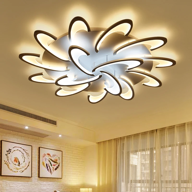 

Modern Led Ceiling Lights For Living Room Bedroom White Color Acrylic Home Dec Surface Mounted Ceiling Lamp Fixtures