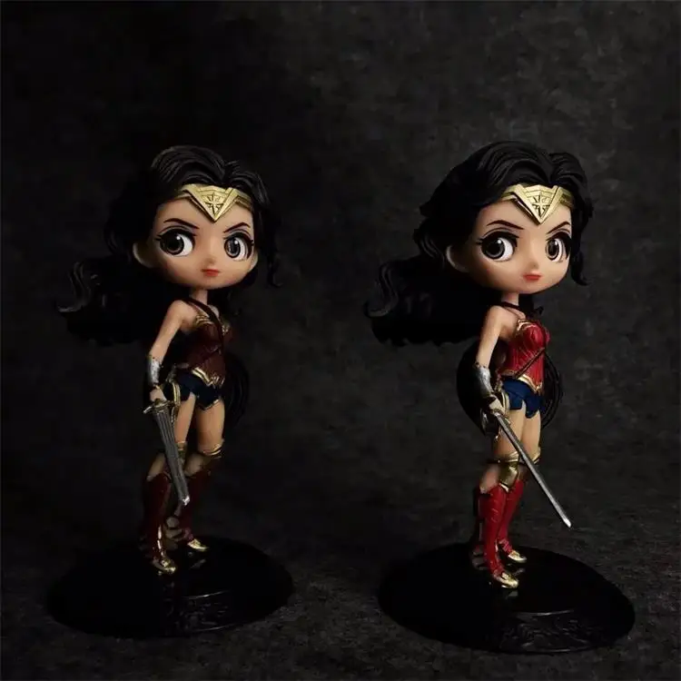 

Mini Wonder Woman Figure Lovely Characters Q Version PVC Action Figure Collectible Model Kids GIFT Toy