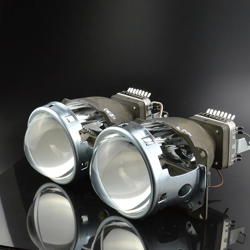 

GZTOPHID Car Retrofit Headlight Lens Kit Original Q5 Bi-xenon Projector Lens LHD With Cnlight Xenon Straight Bulb D2H