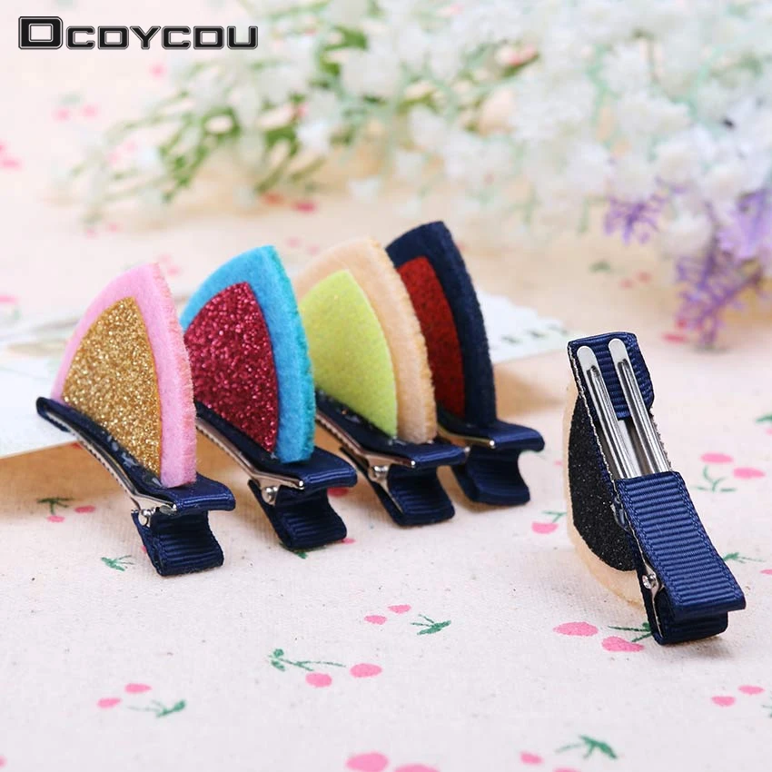 

1 Pair/2 PCS Clips Lovely Cat Ears Hairpin Children Hair Ornaments Hair Accessories