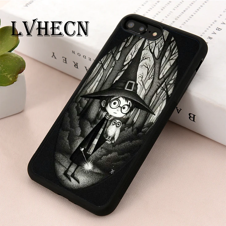 

LvheCn TPU Skin phone case cover for iPhone 5 5s SE 6 6s 7 8 plus X XR Xs Max Harry Potter Wizard Tribute Art