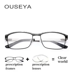 Из Металла Для мужчин очки с диоптриями Винтаж ретро синий свет близорукость прогрессивных очки для чтения для ПК # ML0071