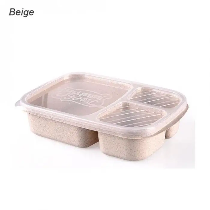 «Best' пшеничная соломенная коробка для ланча с теплоизоляцией Bento box для пикника контейнер для хранения еды 889