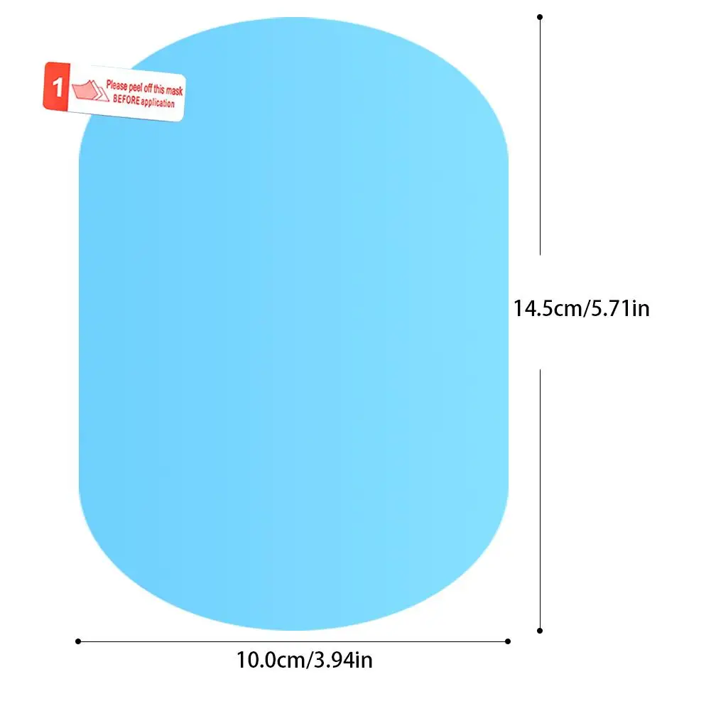 Пара Car Зеркало заднего вида Водонепроницаемый и анти-туман дождь доказательство пленка боковое окно Стекло пленка разнообразие Размеры Технические характеристики