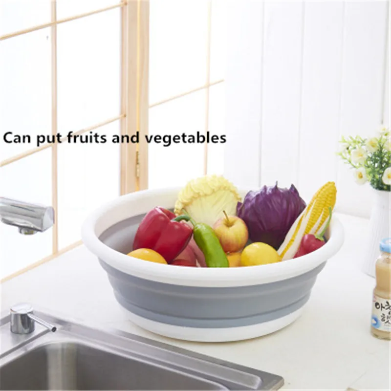 

Multifunctional outdoor bathroom storage foldable simple high temperature retractable space saving debris basin