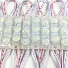 20 шт. светодиодный модуль 2835 3 светодиодный s с объективом супер яркий IP65 Водонепроницаемый светодиодный модули для фоновой подсветки для рекламы светильник коробка