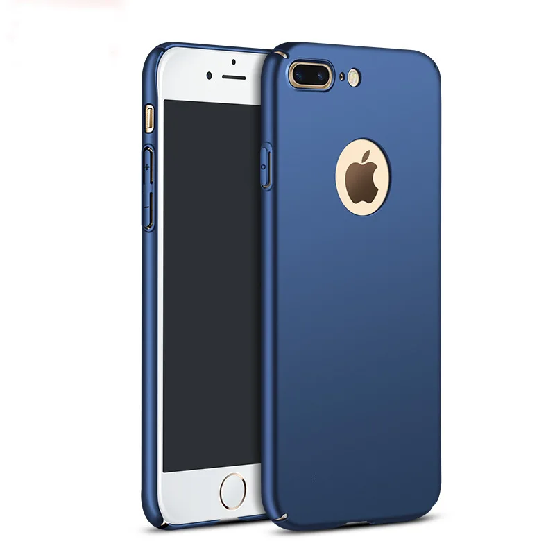 Full Cover Simple PC Case For iPhone 6 S Se 5S 6S 7 Plus X Hard Rose Gold Phone Cases For iPhone6 iPhone7 iPhoneX Plastic Fundas