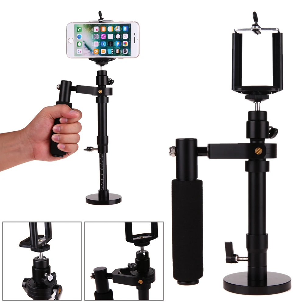 

Adjustable Handheld Steadicam Video Shooting Stabilizer Steadycam for SJCAM Gopro DSLR Cameras for IPhone 6 7 Plus Samsung Phone