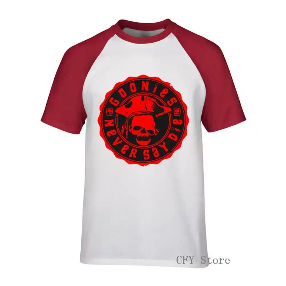 Goonies Never Say Die T Shirt 100% хлопок персонализированная футболка 2019 Летняя мужская