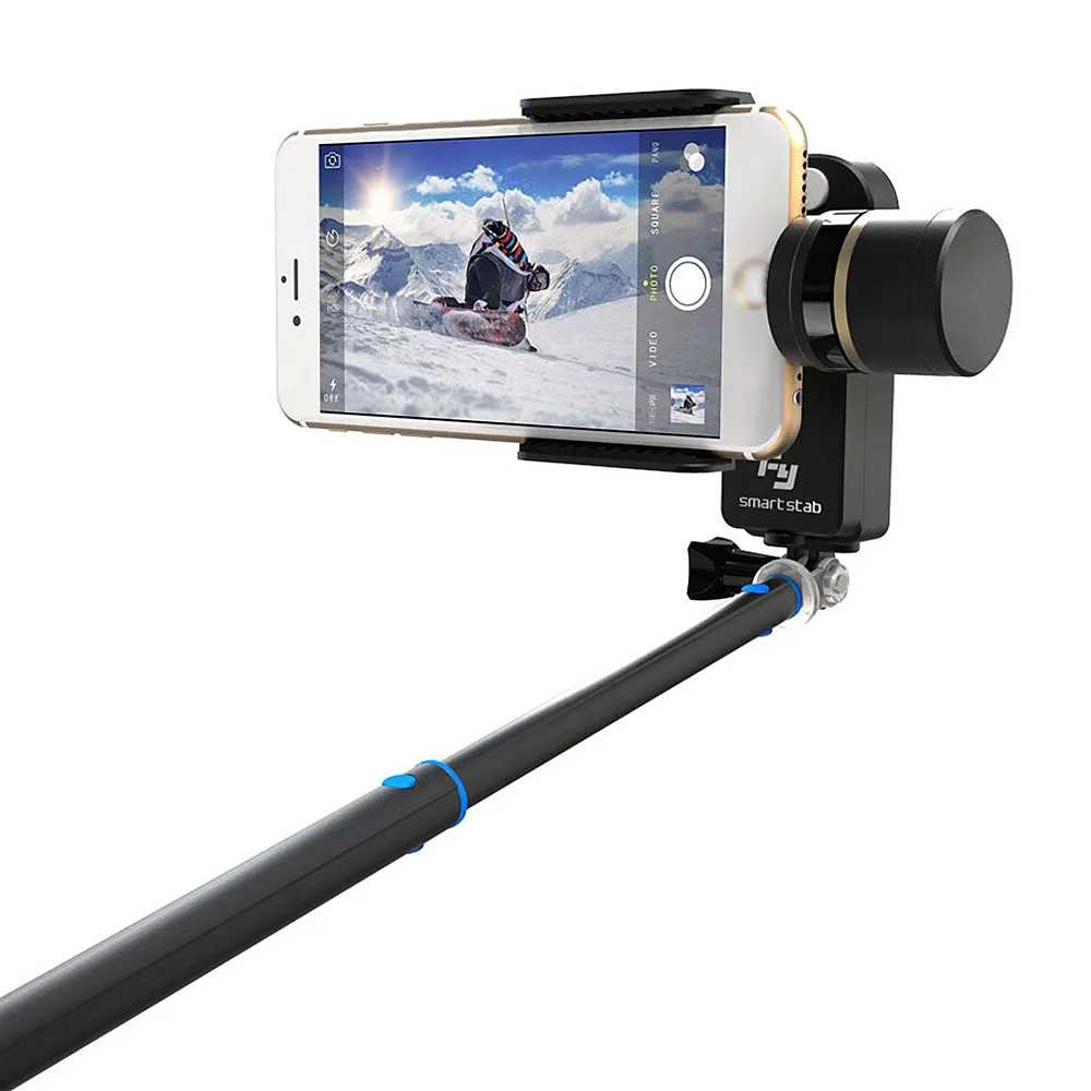 

On Stock Feiyu Tech Smartstab 2 Axis Smarphone Selfie Gimbal Clip-on System with Extendable Handheld Remote Control for iPhone
