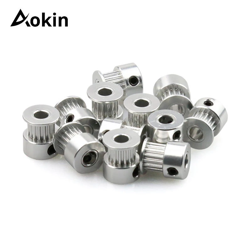 Pack of 4Pcs Etase 40T GT2 Timing Pulley Bore 5mm 40 Teeth Synchronous Wheel Aluminum for Width 6mm 3D Printer Parts 