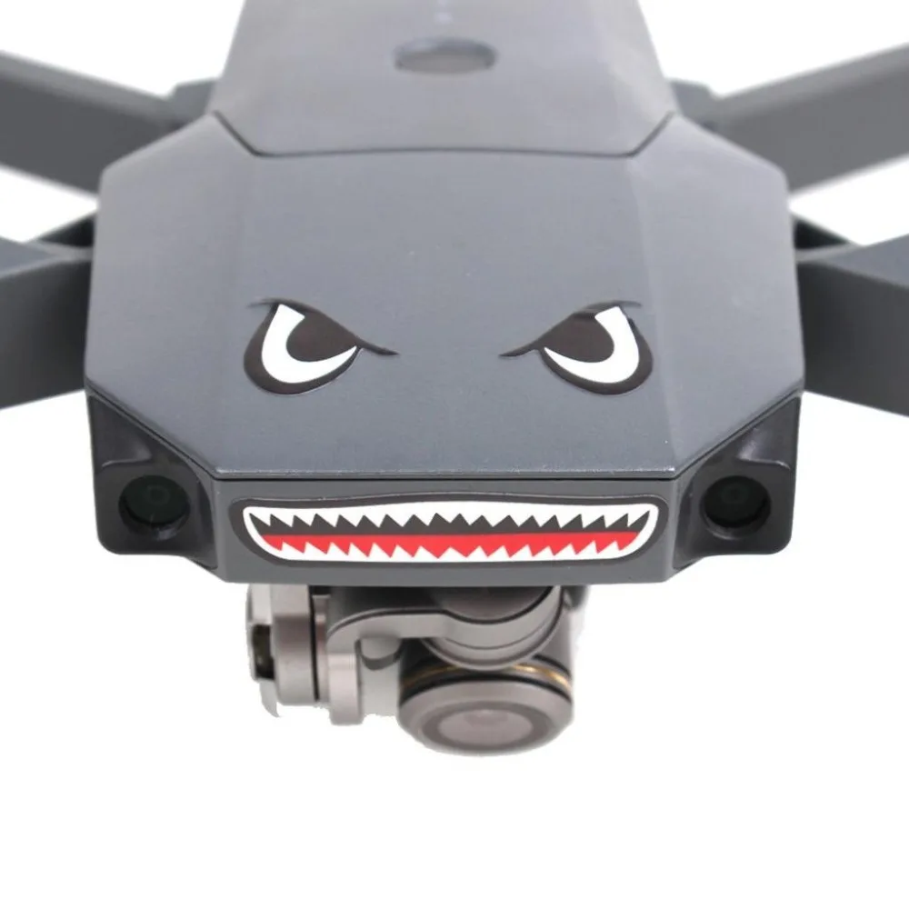 

New 2 Sets DJI Mavic 2 Pro/Zoom Shark Sticker Drone Body Sticker Aircraft Adhesive Decals Skin for DJI Mavic 2 Drone Accessories