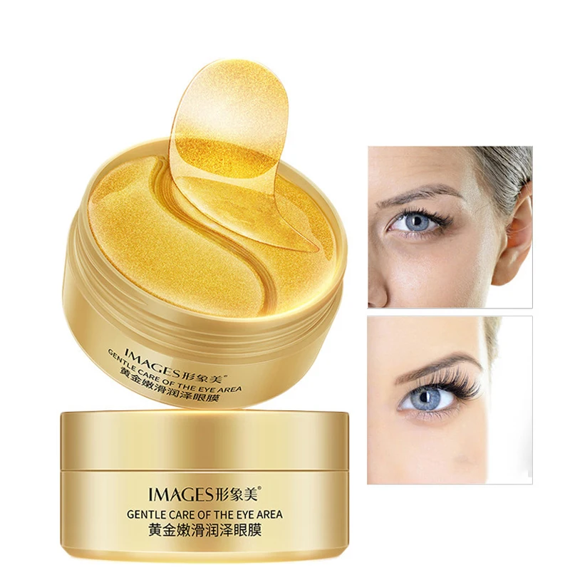 

60pcs Gold Eye Mask Anti Wrinkle Crystal Collagen Eye Patches for Eye Care Dark Circles Remove Eye Mask Gel Anti-Aging Skin Care