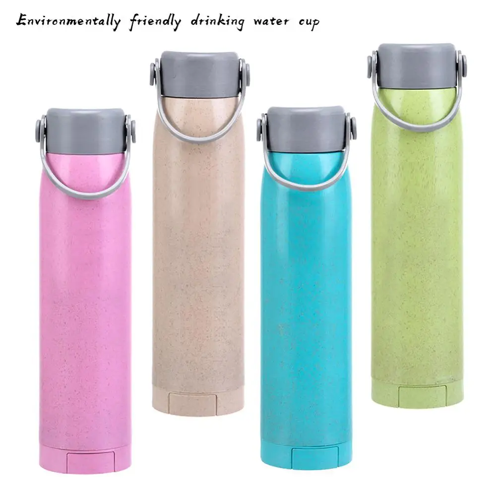 New Straw Shell Glass Cup Environmentally Friendly Non-toxic Self-degrading Comes With Mobile Phone Holder | Дом и сад