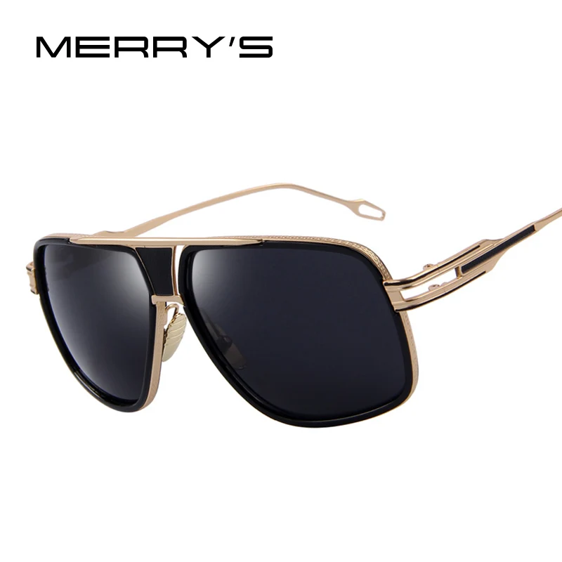 MERRYS Mens Sunglasses Newest Vintage Big Frame Goggle ...