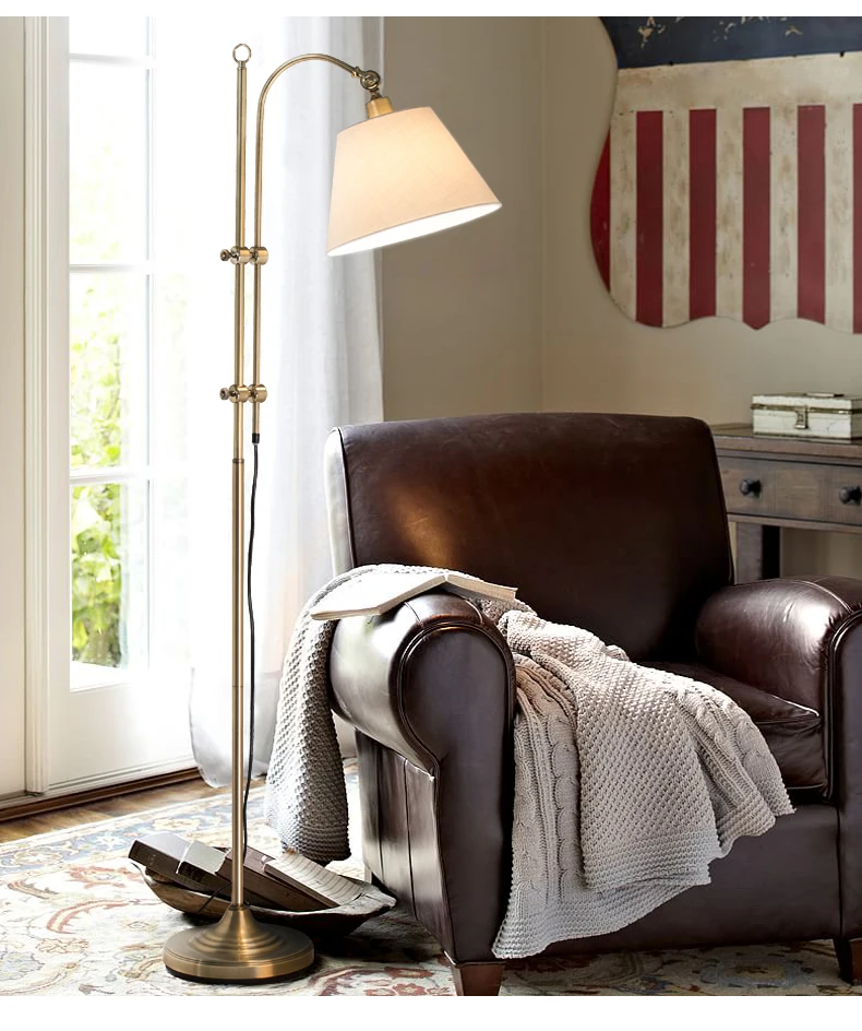 Американский гостиная скандинавский креативный рыболовный диван спальня кабинет страна Вертикальная настольная лампа