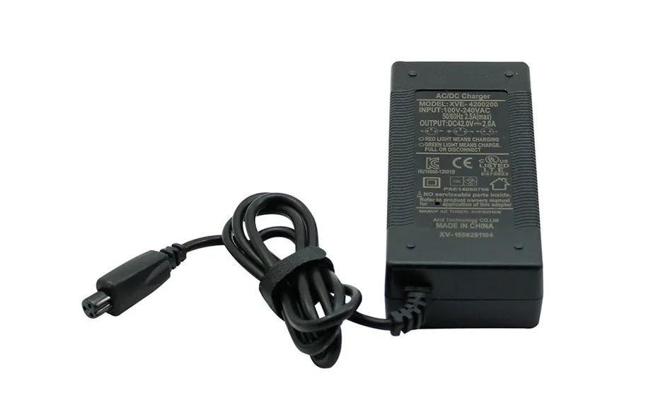 Электрический скутер AC/DC зарядное устройство штекер для балансировки 24 В 1.5A ce rohs ul сертификат США Великобритания ЕС AU стиль Опция