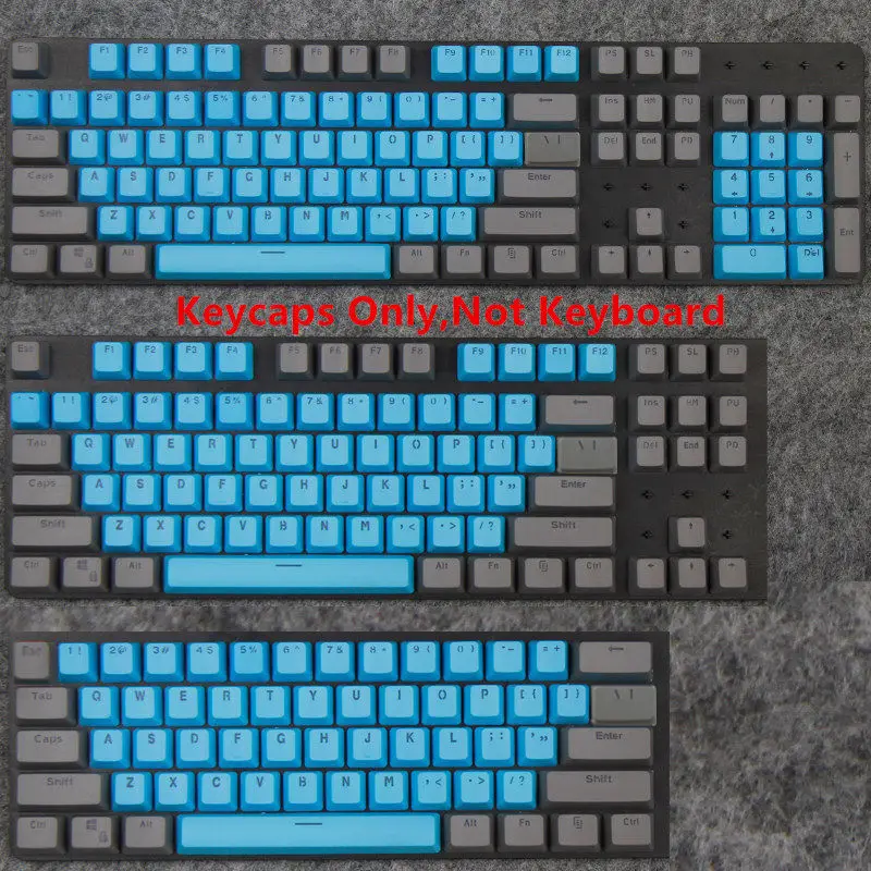 

87/104 Keys Pulse PBT Keycap Set ANSI Translucent Backlit Keycap OEM Key caps for Cherry MX Mechanical Gaming Keyboard