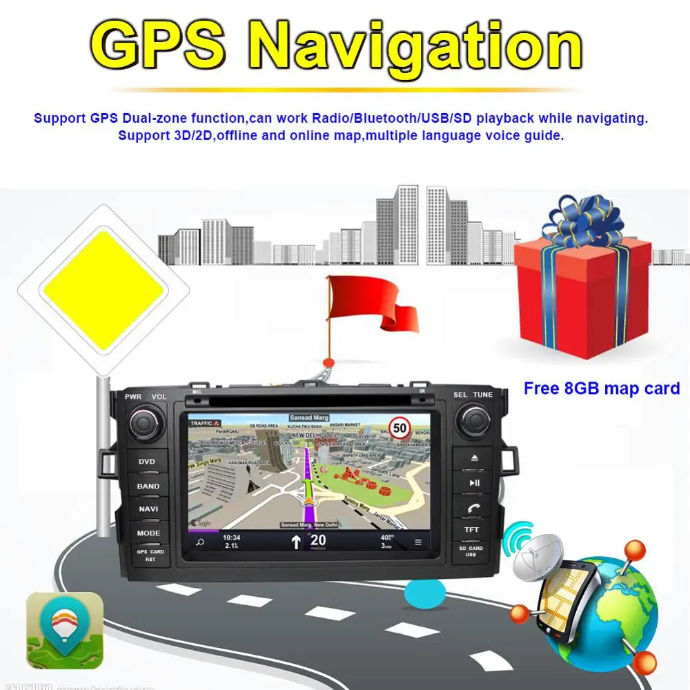 Excellent Android 8.0 Octa Core 4GB RAM Car GPS Navigation Head Unit For Toyota Auris/Toyota Corolla Hatchback/Corolla 2012- DVD Player 5 Excellent Android 8.0 Octa Core 4GB RAM Car GPS Navigation Head Unit For Toyota Auris/Toyota Corolla Hatchback/Corolla 2012- DVD Player 5