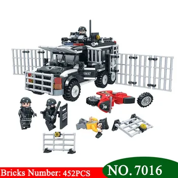 

Winner 7016 City Special Police Series Prevent violence car Building Blocks Educational Toys Bricks Give The Child Holiday Gifts