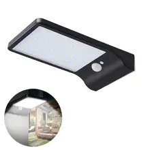 Солнечный свет 36 светодиодный наружный настенный светильник для двора Безопасность водонепроницаемый человеческий корпус индукционный уличный фонарь для патио двора крыльца