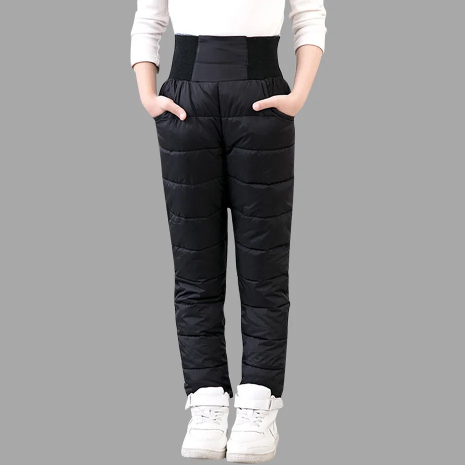 Abesay Winter Children's Pants For Girls Warm Girls Trousers Thicken ...