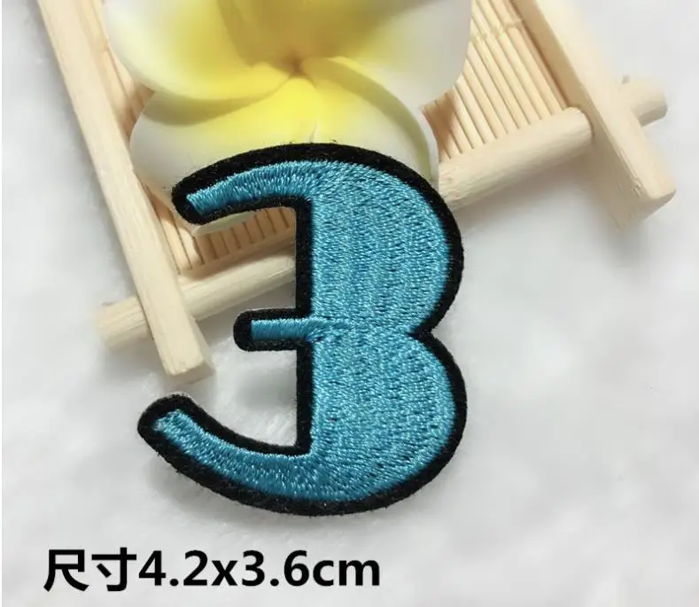 nunber iron on patches for kids 5
