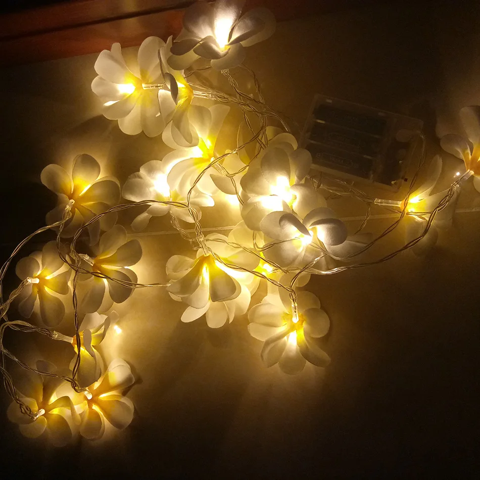 creative diy flowers led string light paper flower string lights
