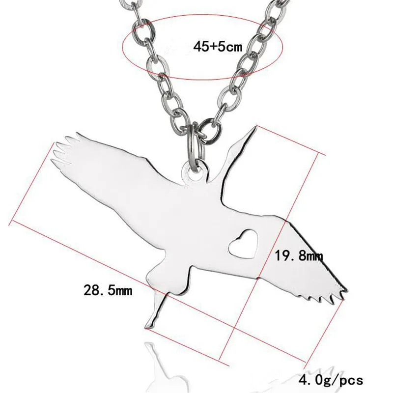 Elfin-2018-Trendy-Wild-Goose-Stainless-Steel-Necklace-High-Quality-Wild-Goose-Heart-Pendant-Necklace-Women (2)