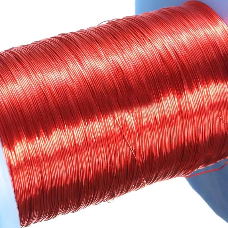 Mayitr Magnet Wire 100m*0.2mm QA Enameled Copper Wire Red Magnetic Wire For Inductance Coil Relay Electric Meter Coil Winding