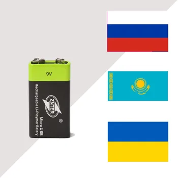 

RS USB Rechargeable 9V Lipo Battery ZNTER S19 9V 400mAh RC Battery For microphone and RC Camera Drone Accessories