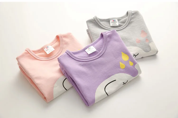 2018 Spring Autumn Female 2-10 Years Old Children'S Birthday Gift Long Sleeve Cartoon Elephant Baby Kids Sweatshirt For Girls (16)
