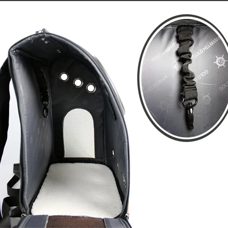 High Quality Leather Space Capsule Pet Cat Backpack Bubble Window for Kitty Puppy Small Dog Carriers Crate Outdoor Travel Bags12