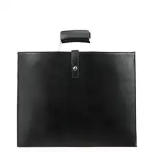 Простой дизайн, кожаный мужской портфель с металлической ручкой, деловая Мужская Сумка для документов, классическая офисная мужская сумка