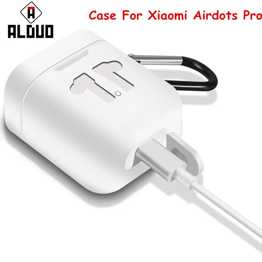 

Silicone Earphone Case For Xiaomi Airdots Pro AIR TWS Bluetooth Wireless Headset Charging Box Protection Case Protective Cover