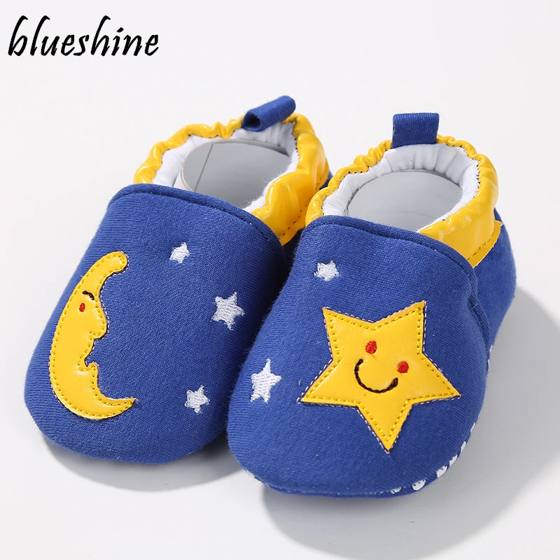 Spring Baby Girls Boys Shoes Newborn First Walkers Cotton Fabric Infant Toddler Baby Moccasins