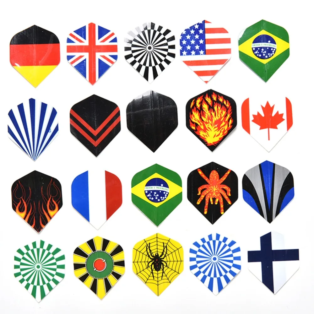 60Pcs Mixed Type Dart Flights Nice Flight Pack for Professional Darts