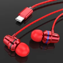 Type-C EarBuds Earphone Dynamic Drive HiFi In-Ear Bass Metal Sport Gaming Headset with Mic for Type-C Smart Phone Type-C EarBuds Earphone Dynamic Drive HiFi In-Ear Bass Metal Sport Gaming Headset with Mic for Type-C Smart Phone