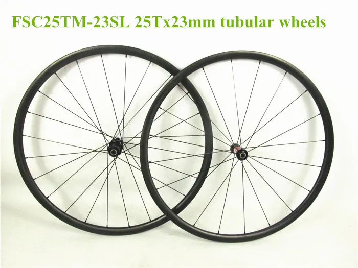 FSC25TM-23SL ultralite road 25T x 23mm Углеродные трубчатые колеса Farsports OEM велосипедные карбоновые колеса высокого качества обод из стекловолокна