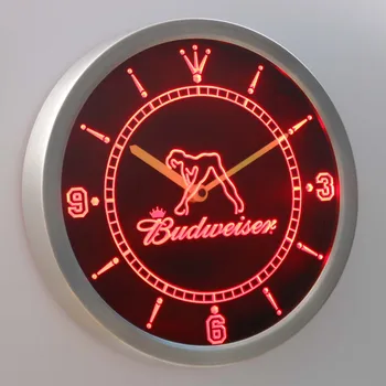 

nc0486 Budweiser Exotic Dancer Stripper Neon Sign LED Wall Clock
