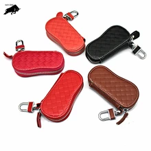 ZYD-COOL для женщин и мужчин из воловьей кожи для ключей держатель кошелек из натуральной кожи унисекс ключ кошелек-Органайзер держатель для ключей Автомобильный ключница