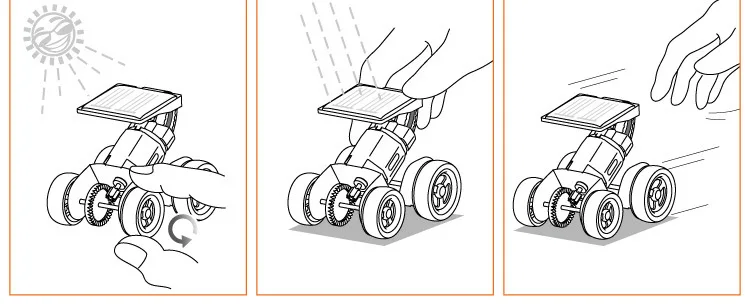 Baogong GE-681 на солнечной батарее Xiaojingang Science Toys детская головоломка DIY Модель эксперимента сборка собранные интерактивные игрушки