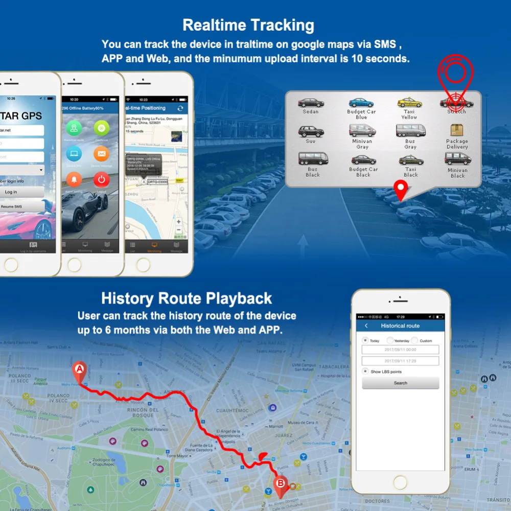 Pаспродажа font b Gps b font трекер для автомобиля font b gps b font локатор TK905 водонепроницаемый магнит в режиме ожидания 90 дней в режиме реального времени LBS позиция пожизненная Б...
