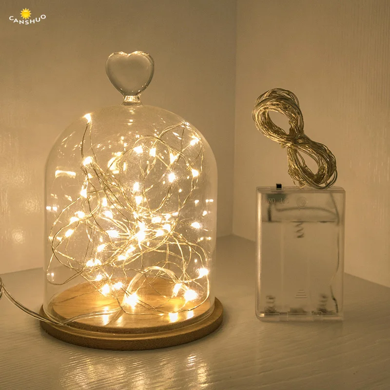 New 2M 20leds Copper Silver Wire LED String lights Waterproof Holiday lighting For Fairy Christmas Tree Wedding Party Decoration New 2M 20leds Copper Silver Wire LED String lights Waterproof Holiday lighting For Fairy Christmas Tree Wedding Party Decoration